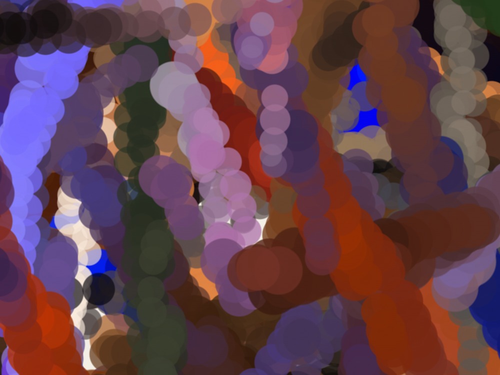 A 1000 by 750 pixel crop of a plate at full resolution, showing individual beads of pigment